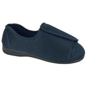 Sleepers Unisex Adult Terry Extra Wide Slippers / Navy Blue